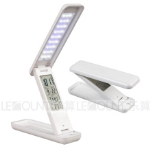 Faltende Berührungssensor LED-Tabellen-Lampe mit LCD-Anzeigen-Kalender (LTB705)